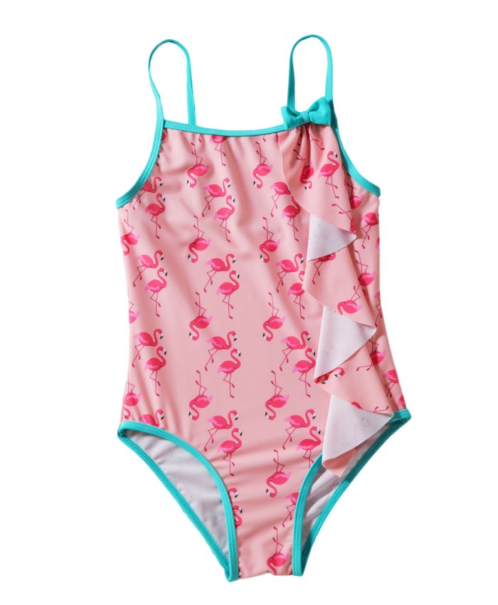 Toddler Girls Flamingo Print One-piece Swimwear