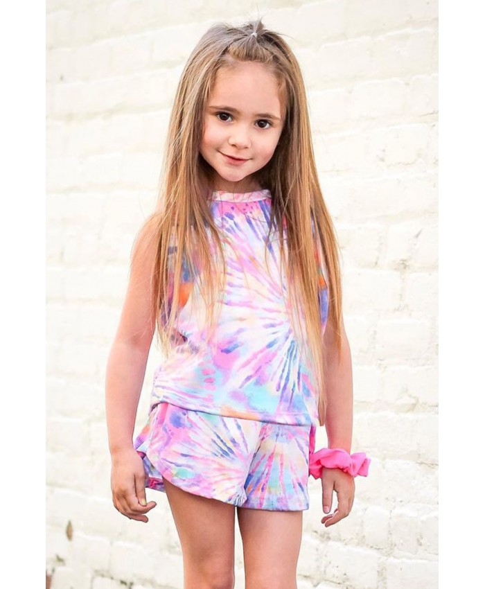 Tie dye Vest and Shorts Kid's Lounge Set